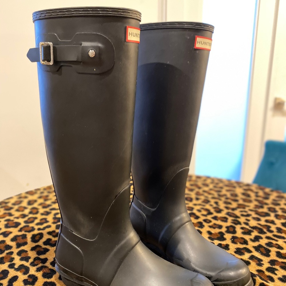 Matte Black Hunter Boots